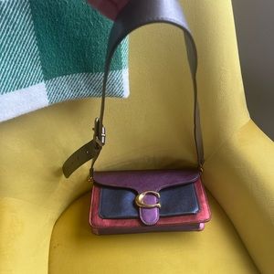 Like new tabby coach purse with vibrant colors